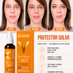 ROTECTOR SOLAR BB CREAM SPF 60 DR. DAVEY – Se Adapta a tu Tono de Piel | Cobertura Natural + Alta Protección UV