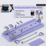 FlexiCore™ 4 en 1 | MÁQUINA DE PILATES + AB ROLLER + PUSH UP BOARD EN CASA 🌺