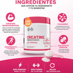 CREATINA MONOHIDRATADA PARA MUJERES + COLÁGENO | Fuerza, Curvas y Energía 🍑🔥