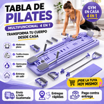 FlexiCore™ 4 en 1 | MÁQUINA DE PILATES + AB ROLLER + PUSH UP BOARD EN CASA 🌺