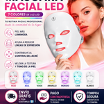 ✨ MÁSCARA FACIAL LED 7 COLORES RECARGABLE | Rejuvenecimiento Facial Profesional en Casa