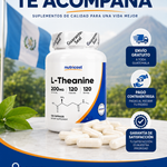 L-THEANINE 200 mg 🍃 | Enfoque Mental, Relajación Natural y Bienestar Diario