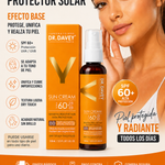 ROTECTOR SOLAR BB CREAM SPF 60 DR. DAVEY – Se Adapta a tu Tono de Piel | Cobertura Natural + Alta Protección UV