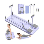 FlexiCore™ 4 en 1 | MÁQUINA DE PILATES + AB ROLLER + PUSH UP BOARD EN CASA 🌺
