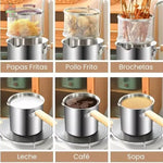 OLLA FREIDORA MULTIUSOS CHEFPRO 3 en 1 DE ACERO INOXIDABLE 🥘 | Escurre, Hierve y Sirve Fácil