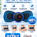 Mini Masajeador EMS | Relaja tus músculos donde quieras