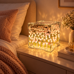 LÁMPARA CUBO DE TULIPANES | Un detalle que ilumina, decora y sorprende