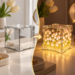 LÁMPARA CUBO DE TULIPANES | Un detalle que ilumina, decora y sorprende