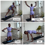 FlexiCore™ 4 en 1 | MÁQUINA DE PILATES + AB ROLLER + PUSH UP BOARD EN CASA 🌺