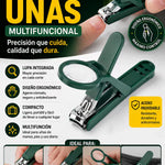 🔍✂️ CORTAUÑAS DE PRECISIÓN CON LUPA INTEGRADA™ – Corte seguro y sin esfuerzo