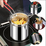 OLLA FREIDORA MULTIUSOS CHEFPRO 3 en 1 DE ACERO INOXIDABLE 🥘 | Escurre, Hierve y Sirve Fácil